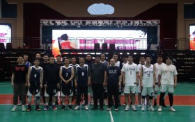 中建八局四公司北方公司沈阳地区单位与地方部队开展篮球友谊赛活动